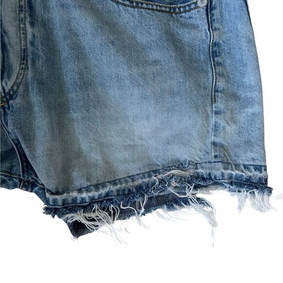R13 Womens Distressed Denim Cutoff Shorts Size 28 Made In Italy - Picture 3 of 9